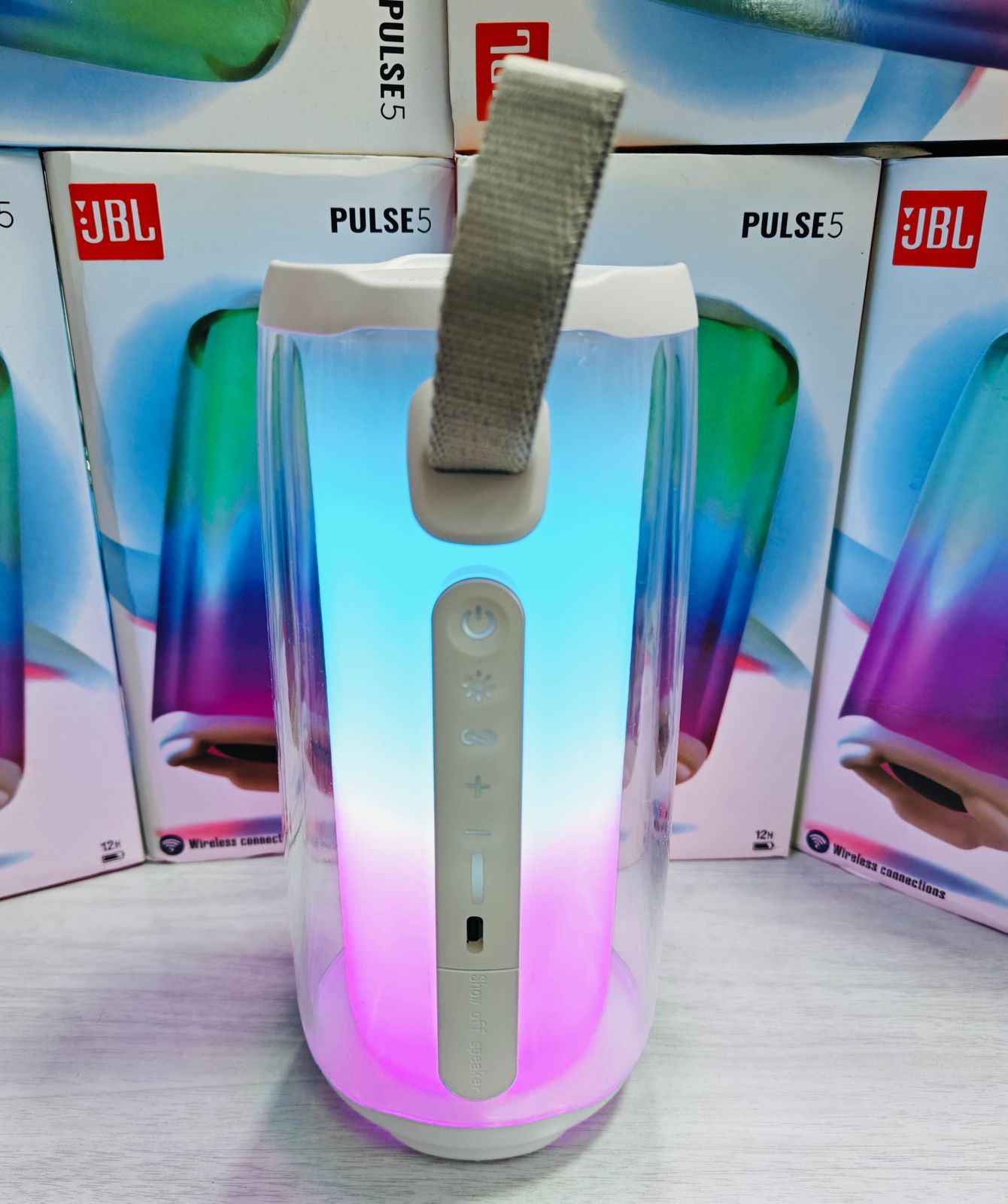JBL Pulse 5 LED Bluetooth Speaker with 360° Light Show & Deep Bass