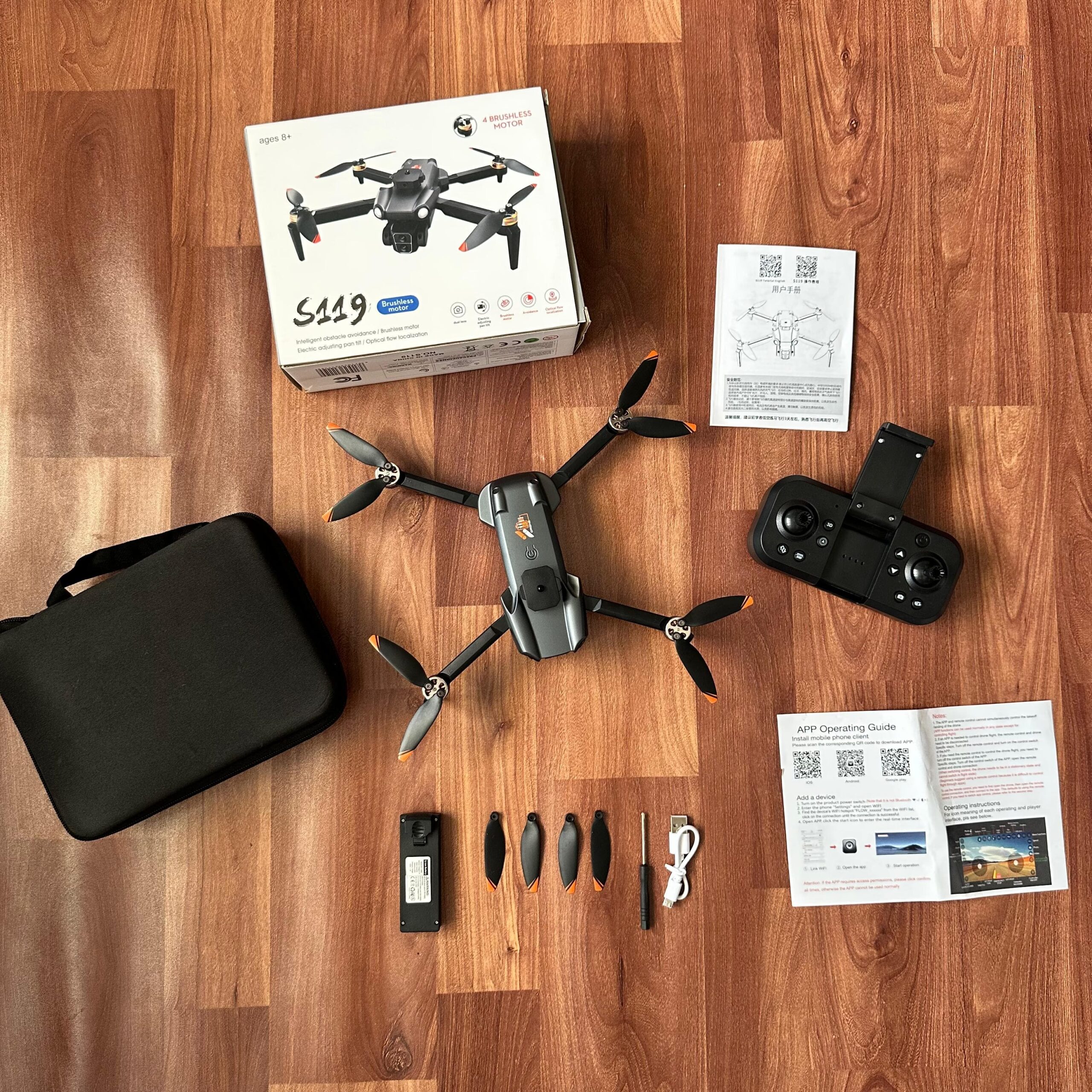 S119 Max Dual Camera Drone with Gimbal & Brushless Motor