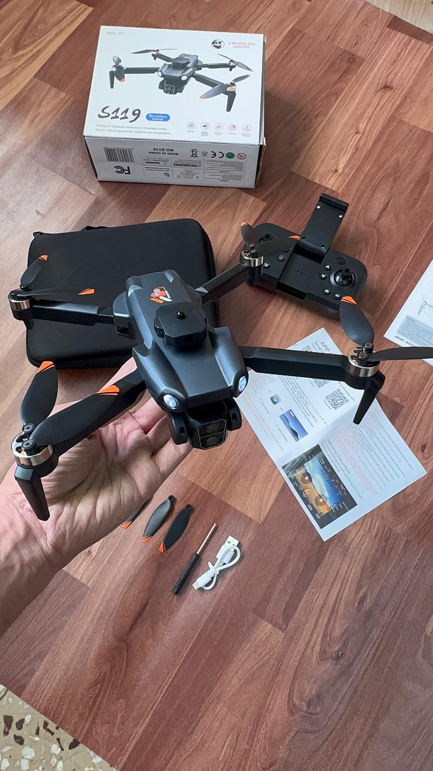 S119 Max Dual Camera Drone with Gimbal & Brushless Motor - Image 5