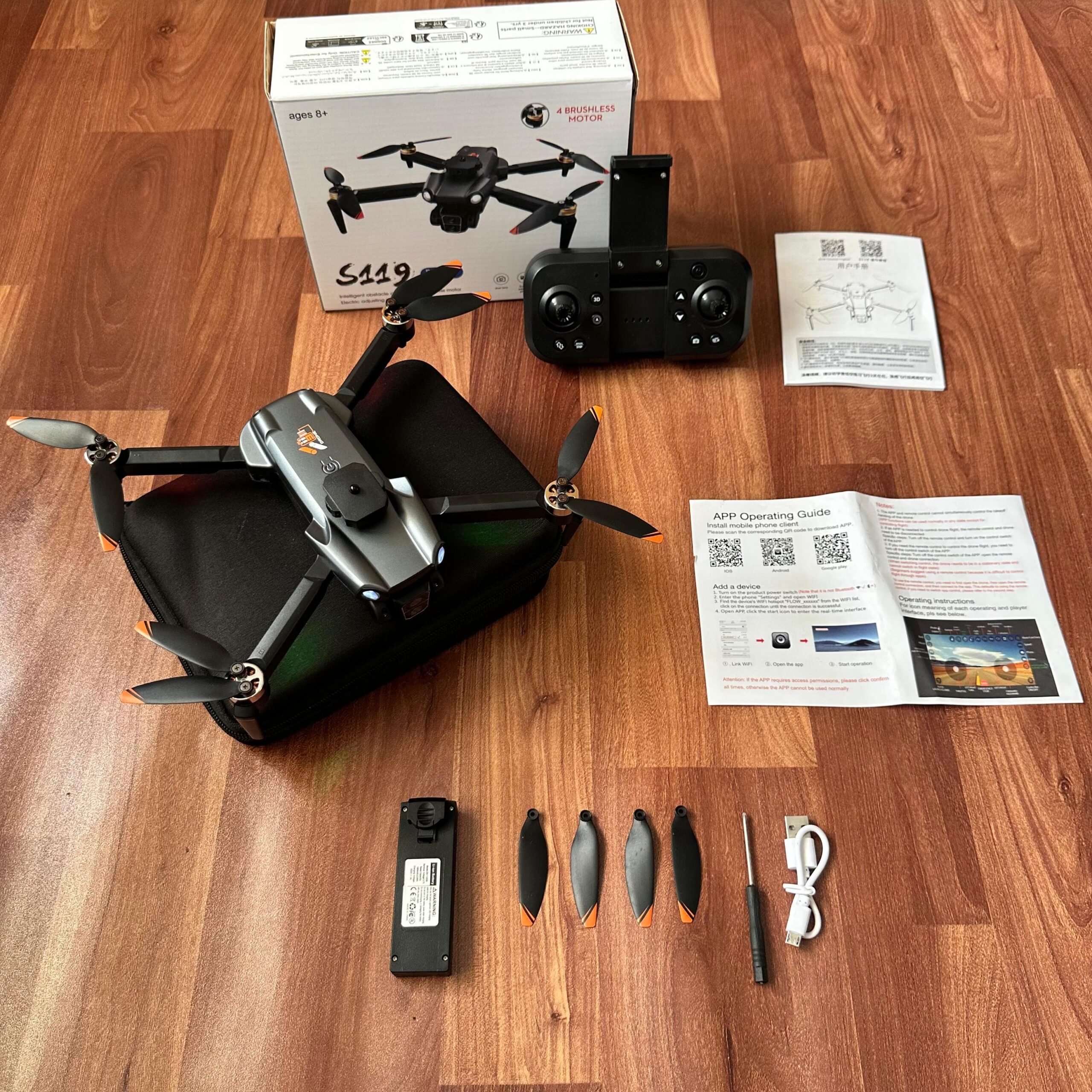 S119 Max Dual Camera Drone with Gimbal & Brushless Motor - Image 2