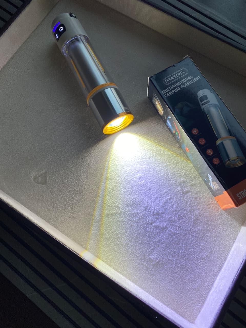 Multi-Function Rechargeable Flash Light with SOS Mode & Power Bank - Image 4