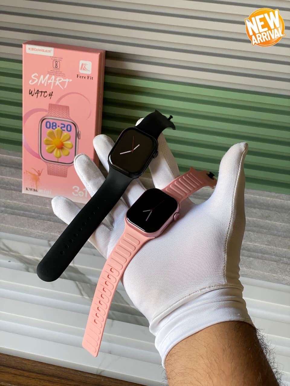 KW86 Max 3-in-1 Smartwatch Combo with AMOLED Display & Multiple Straps - Image 7