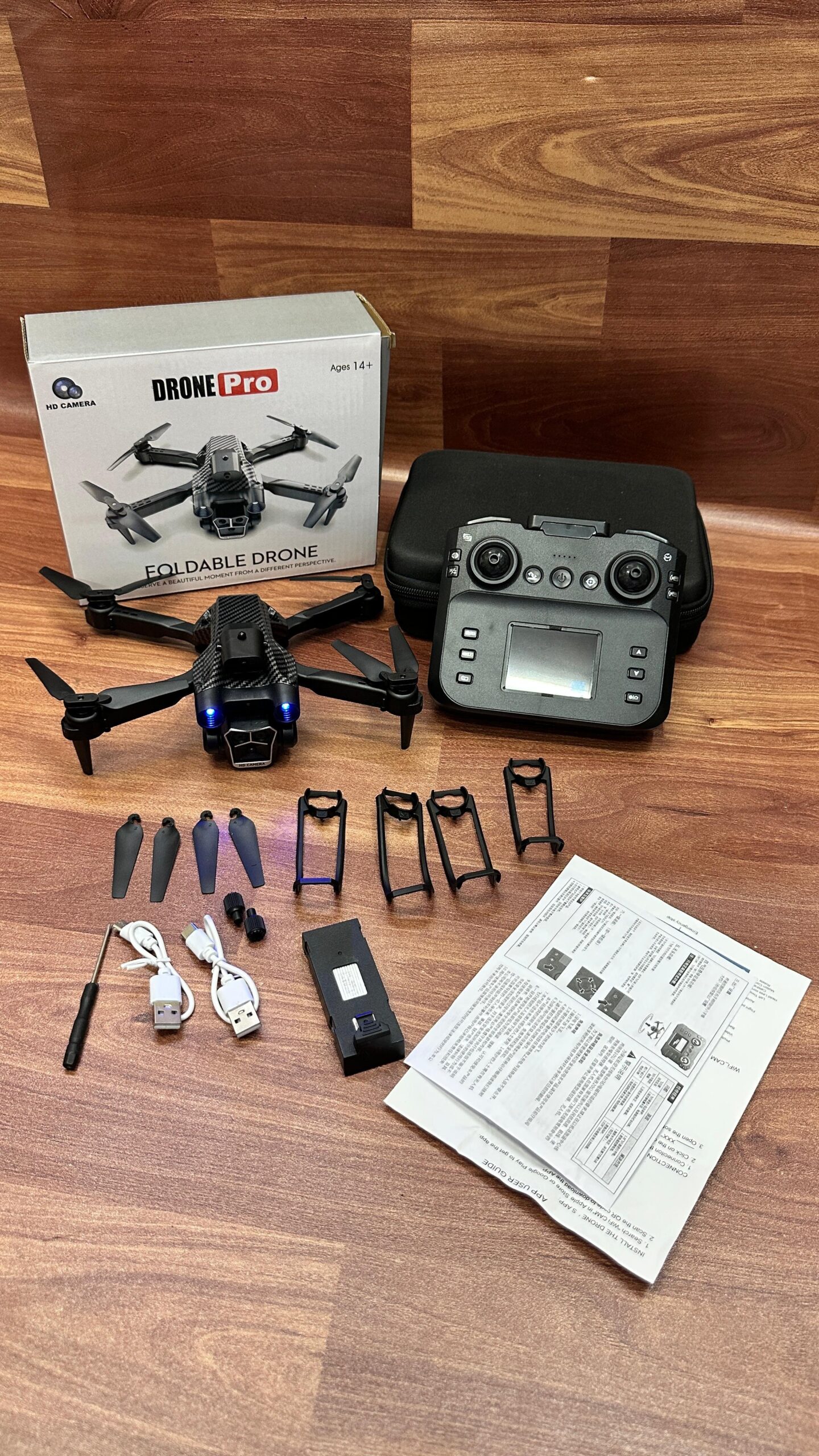 S602 Foldable Drone with HD Camera & Display Remote Control - Image 2