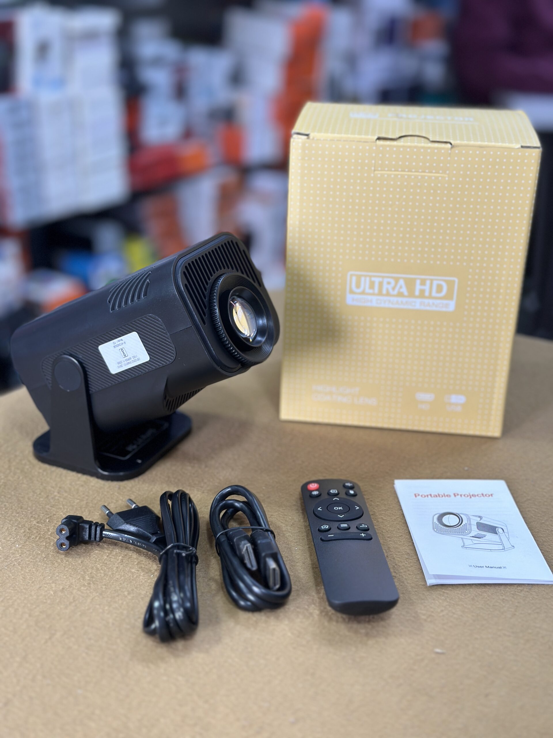 HY320 4K Android 11 Full HD Smart Projector with WiFi 6 & Stereo Sound