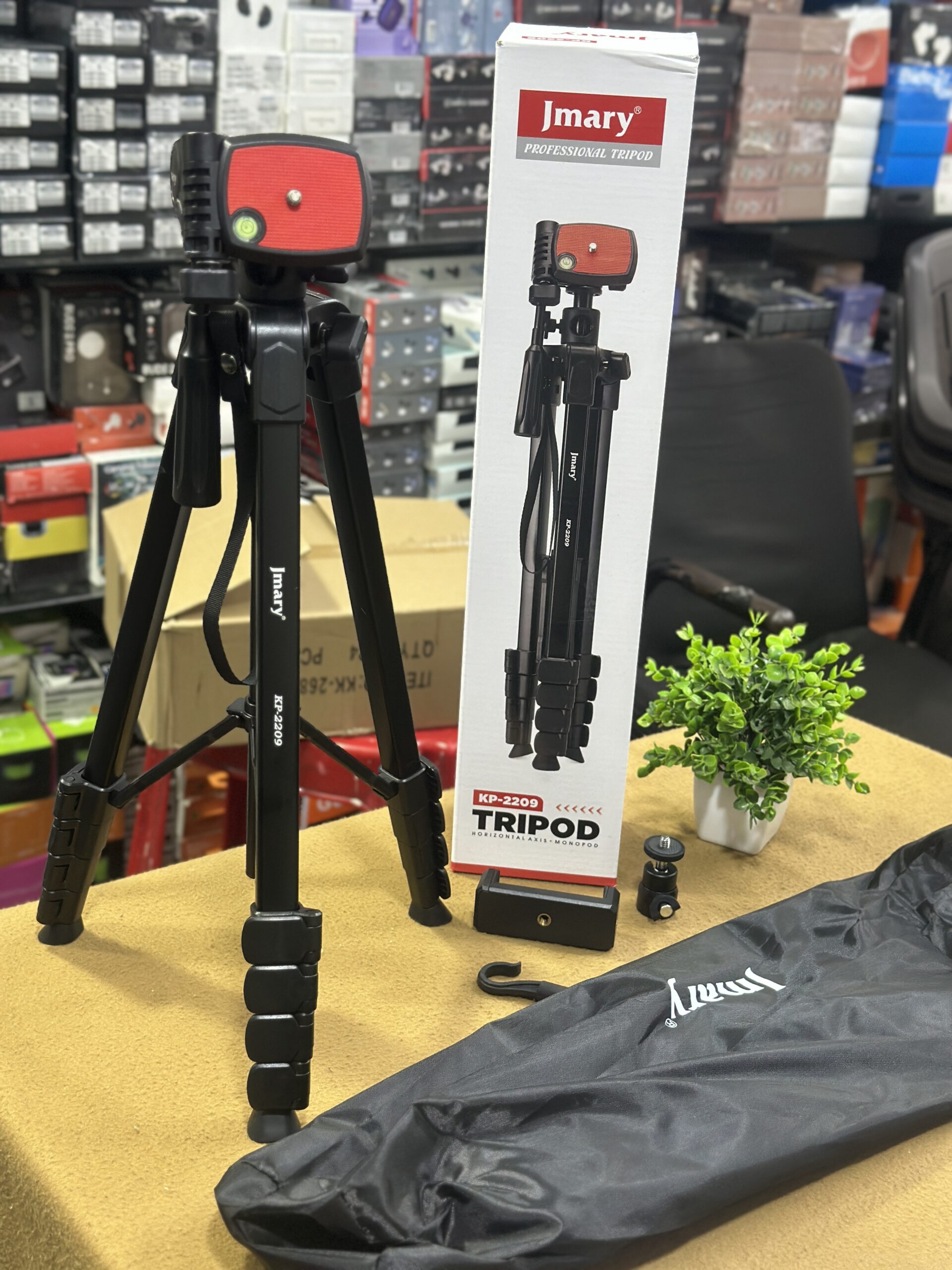 Jmary KP-2209 Professional Tripod for Mobile & Camera Shooting
