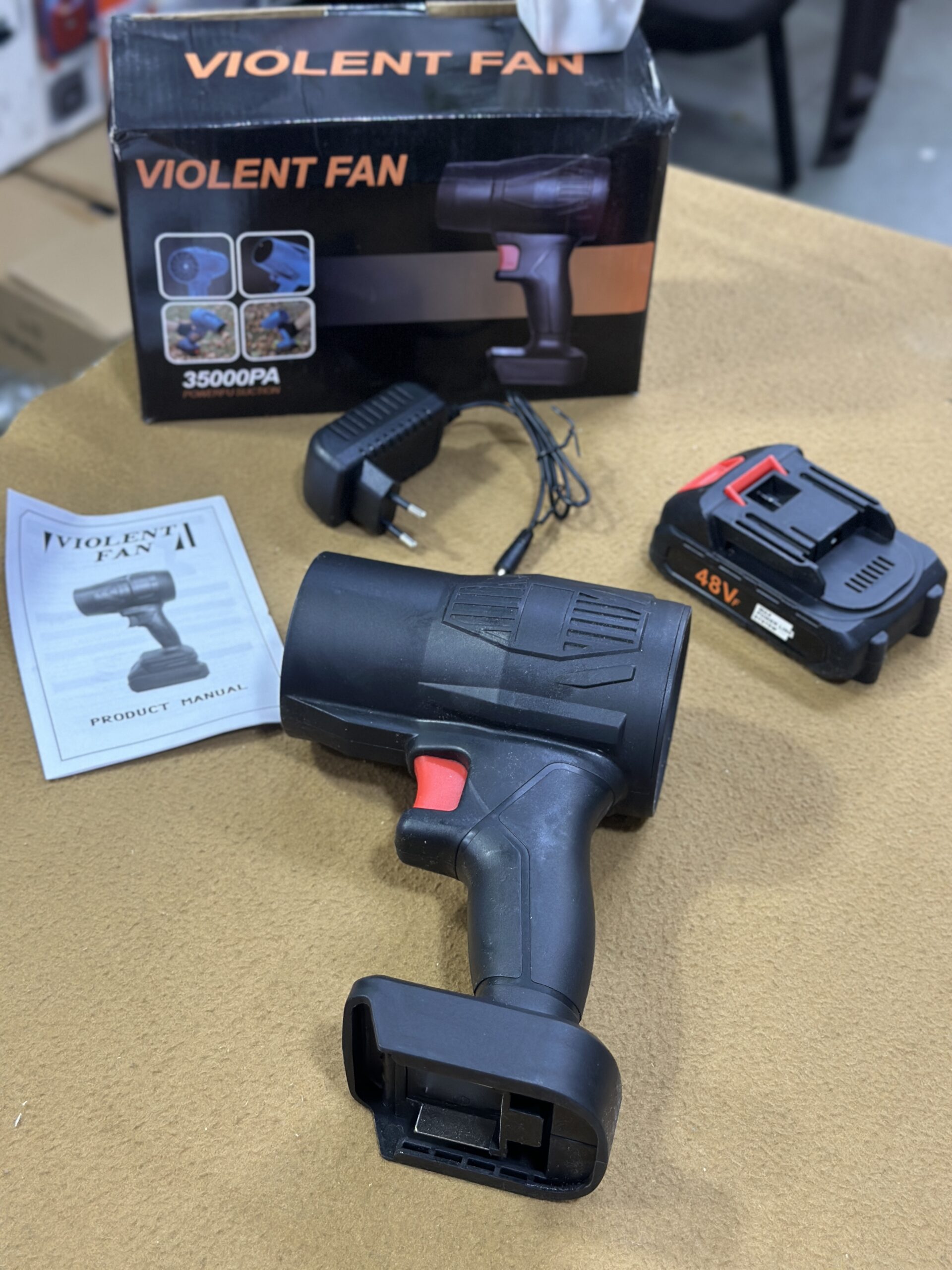 Cordless Mini Jet Blower / Violent Fan 48V for Cleaning & Drying