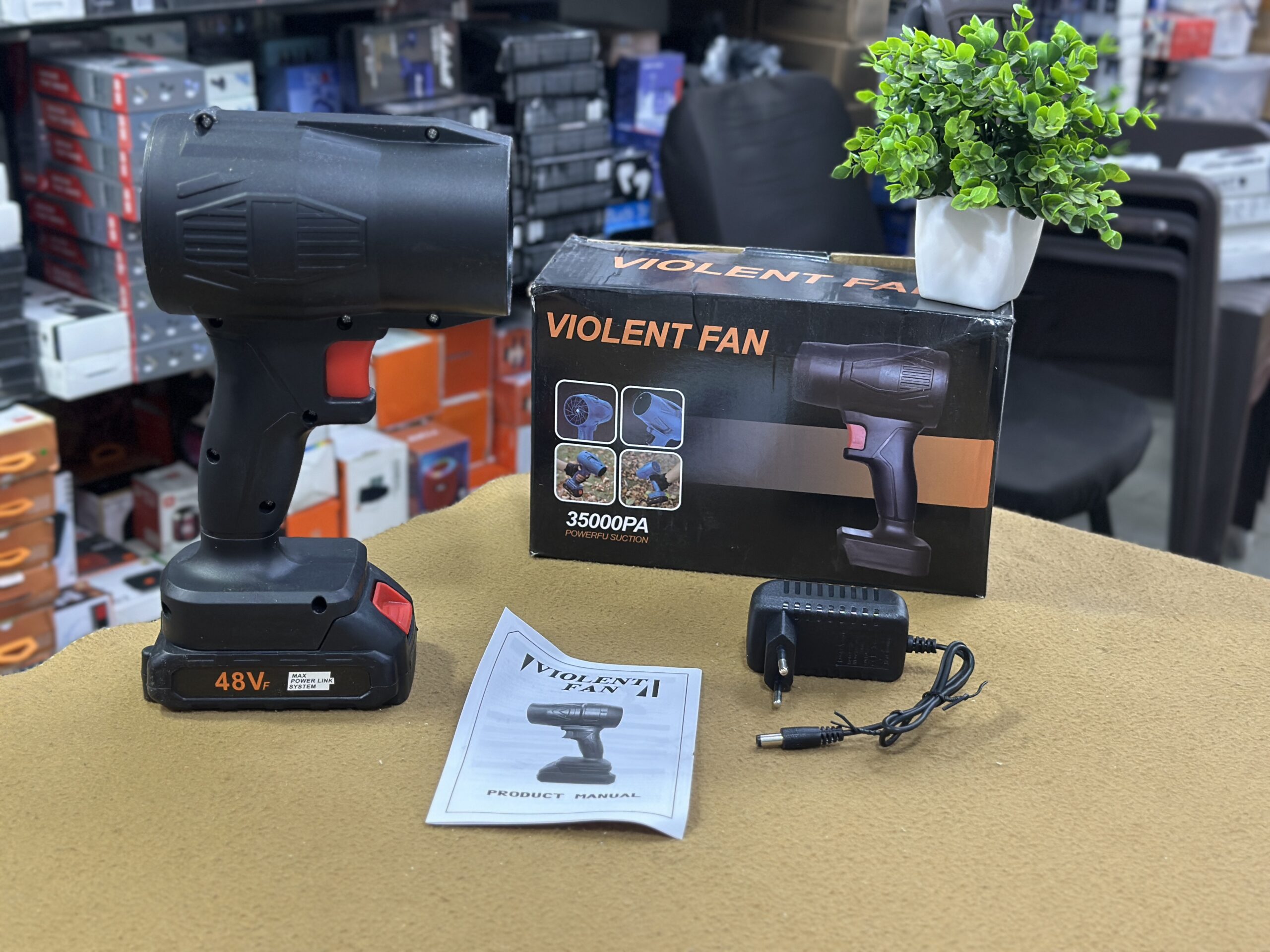 Cordless Mini Jet Blower / Violent Fan 48V for Cleaning & Drying - Image 2