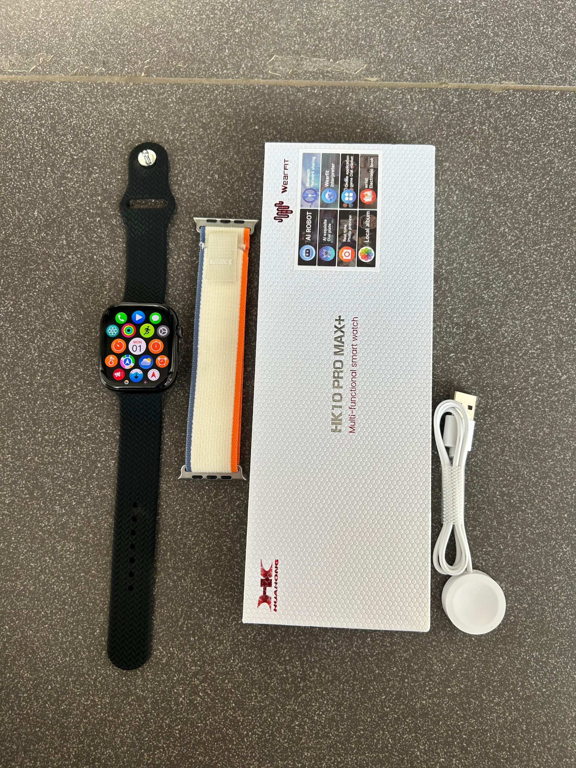 HK10 Pro Max+ AMOLED Smartwatch with AI Features & 4GB Storage