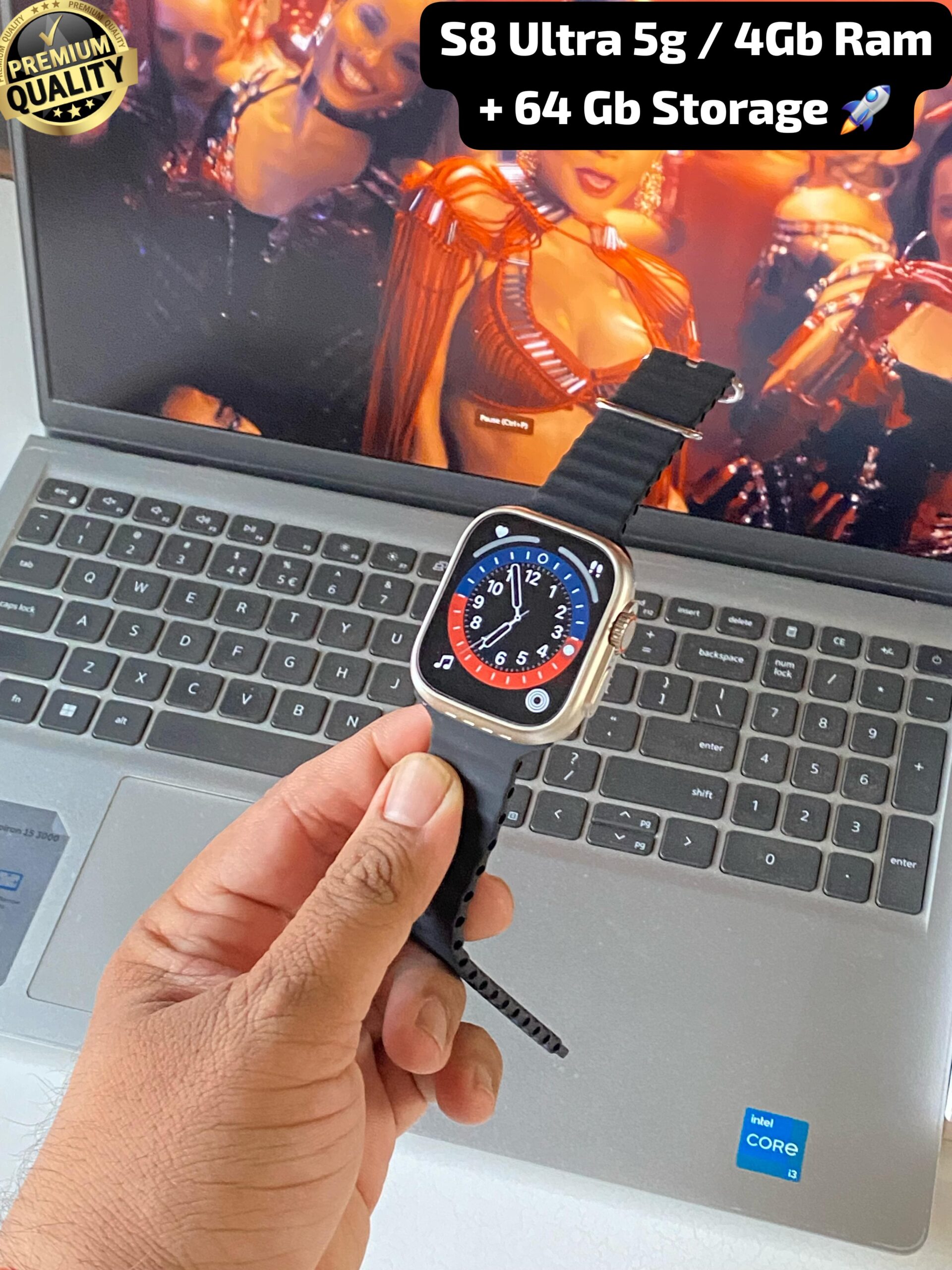 S8 Ultra 49mm Android Smartwatch with SIM Support & AMOLED Display - Image 9