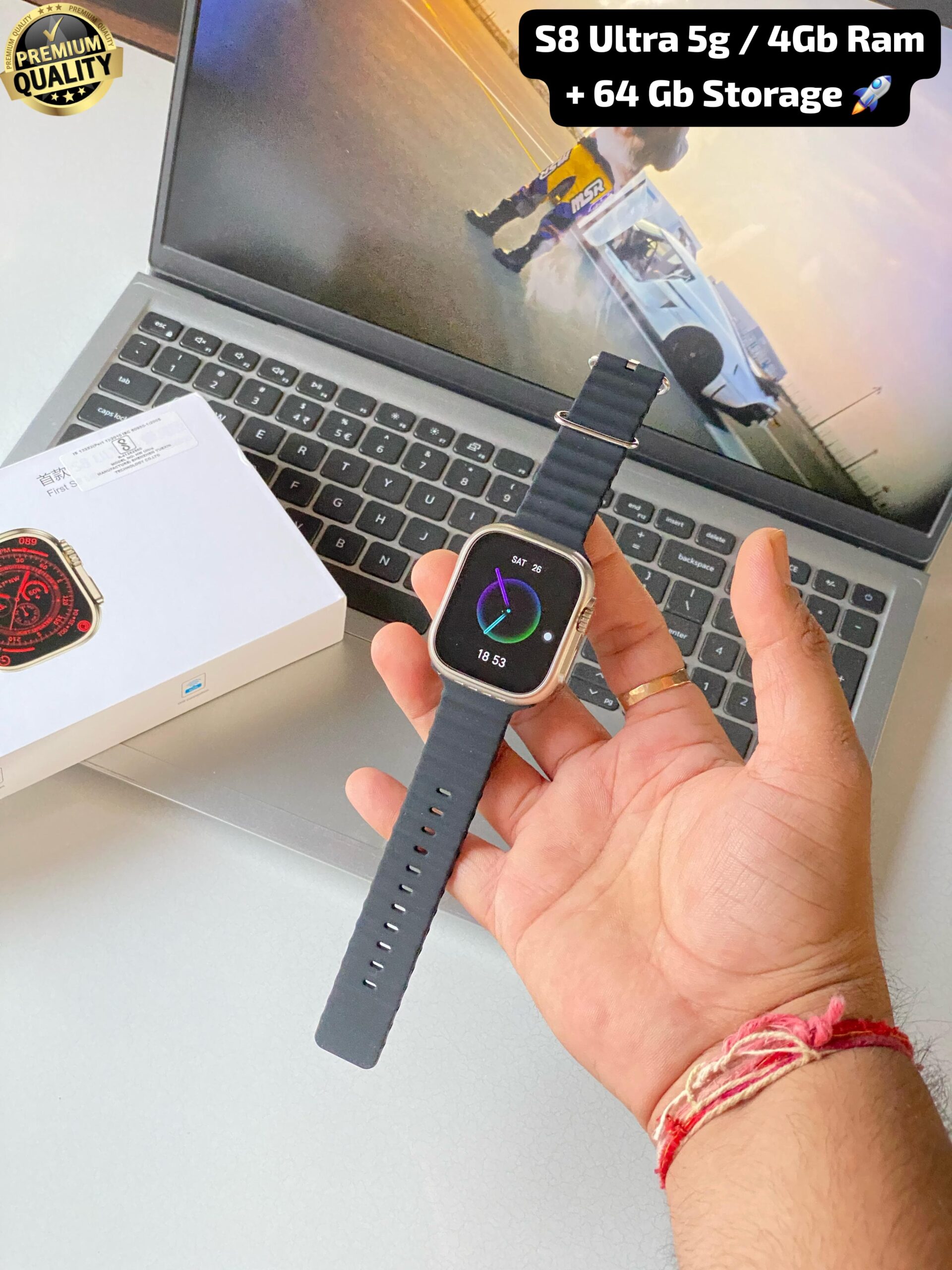 S8 Ultra 49mm Android Smartwatch with SIM Support & AMOLED Display - Image 7