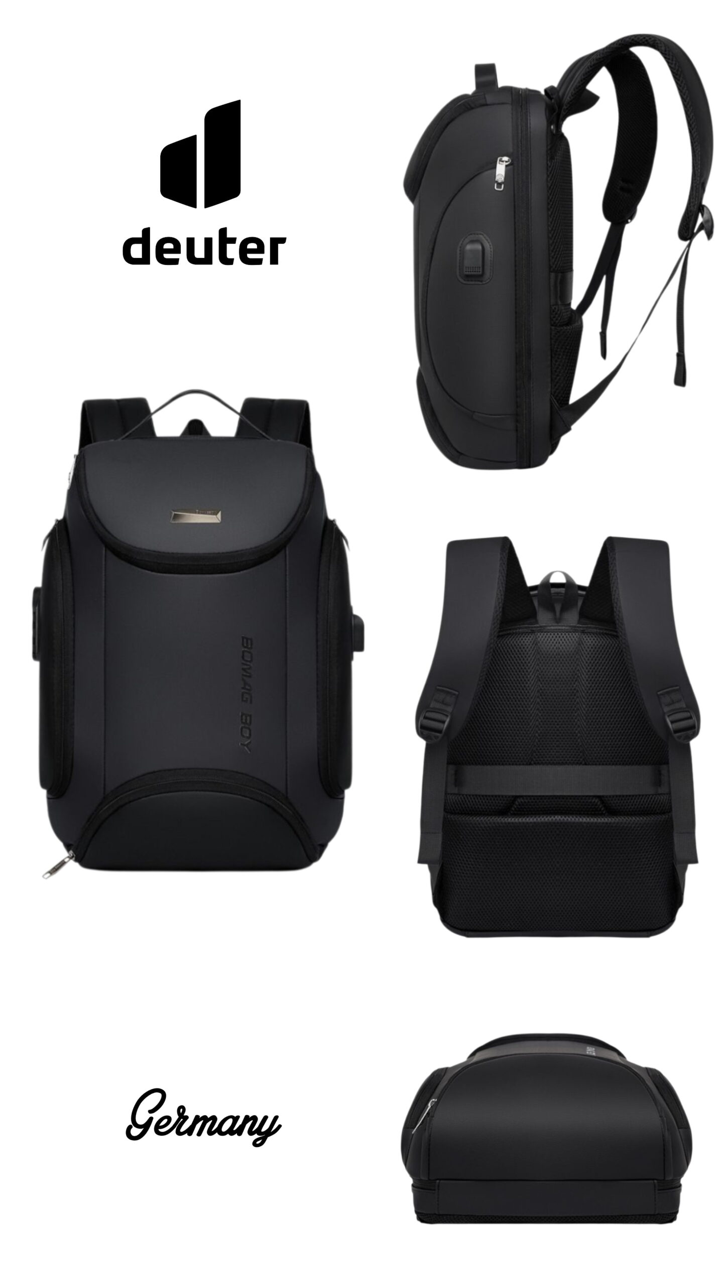 Deuter Bomag Anti-Theft Laptop Backpack with USB Charging Port - Image 2