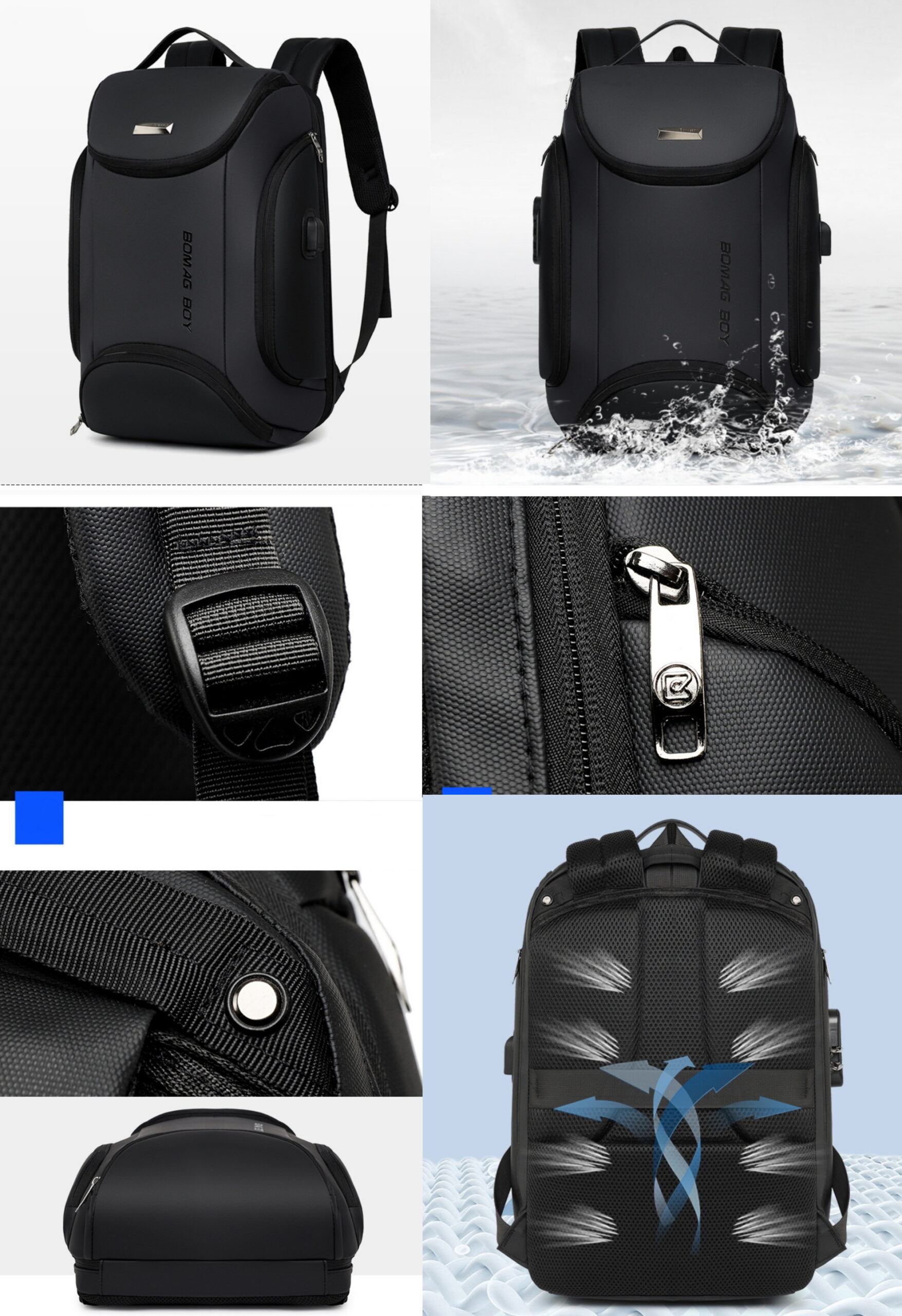 Deuter Bomag Anti-Theft Laptop Backpack with USB Charging Port - Image 7