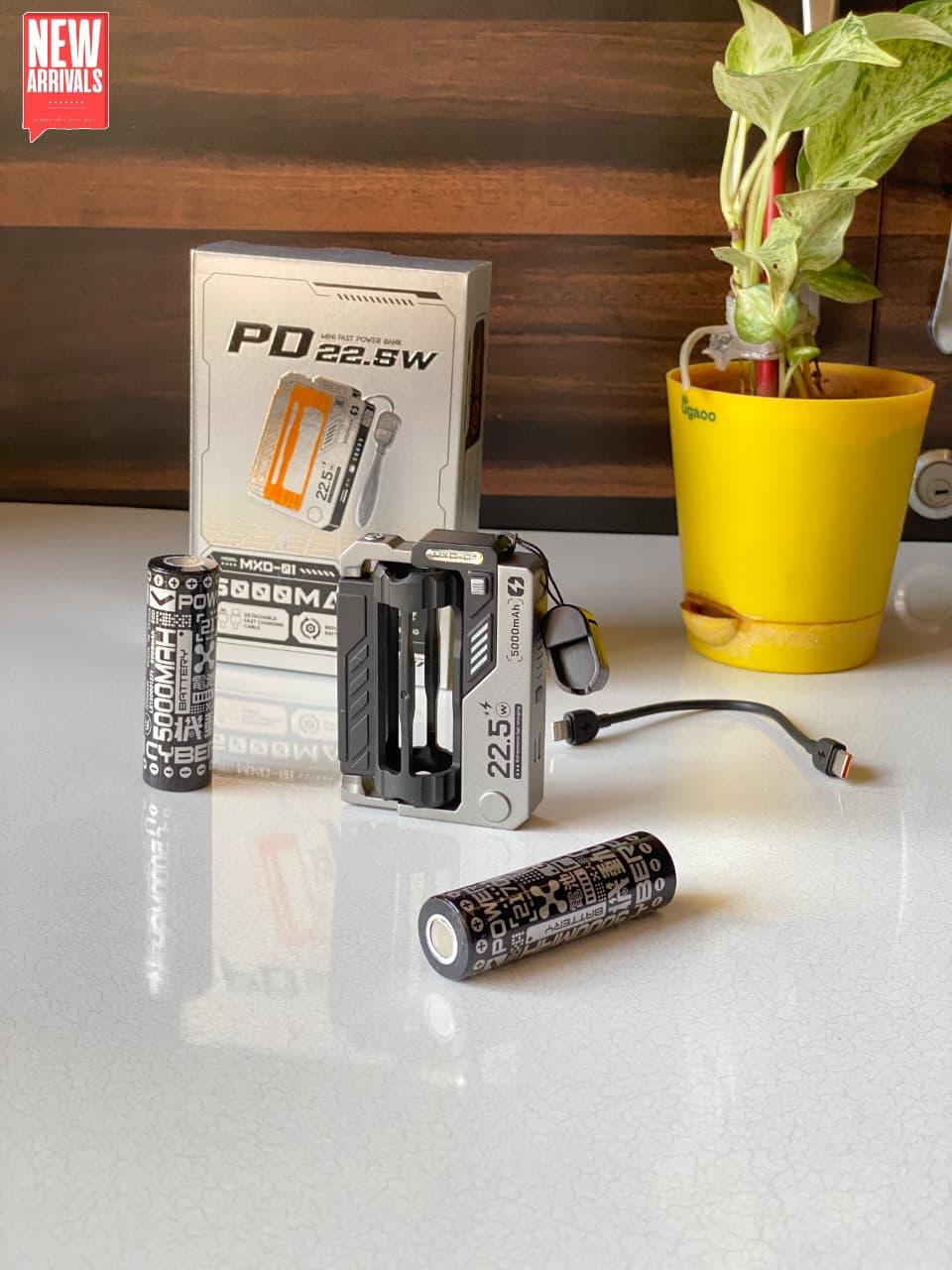 MXD-01 Portable Mini Power Bank 10000mAh with 22.5W PD Fast Charging