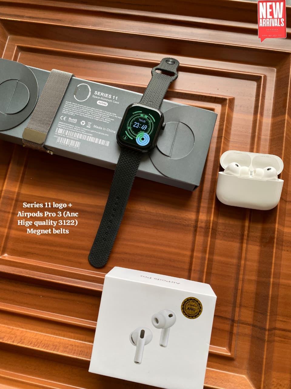 Premium Series 11 Smartwatch & ANC Earbuds Combo - Image 7