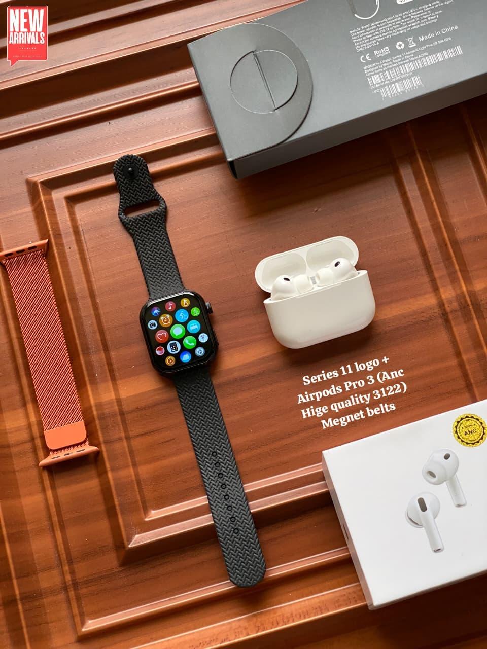 Premium Series 11 Smartwatch & ANC Earbuds Combo - Image 2
