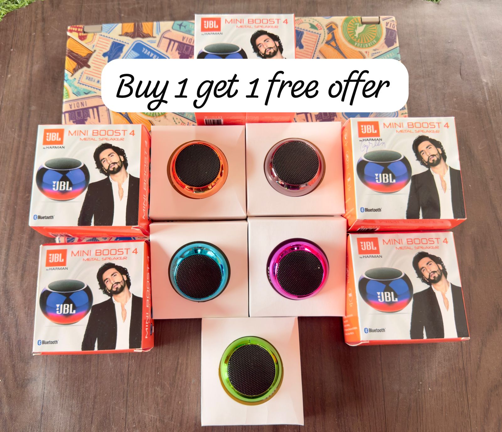 Mini Boost 4 Wireless Bluetooth Speaker (Buy 1 Get 1 Free)