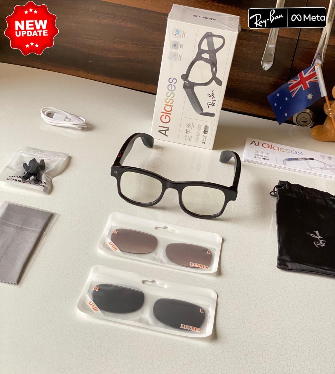 AI Smart Camera Glasses AIMB-G2 (3 Lens Edition) - Image 4