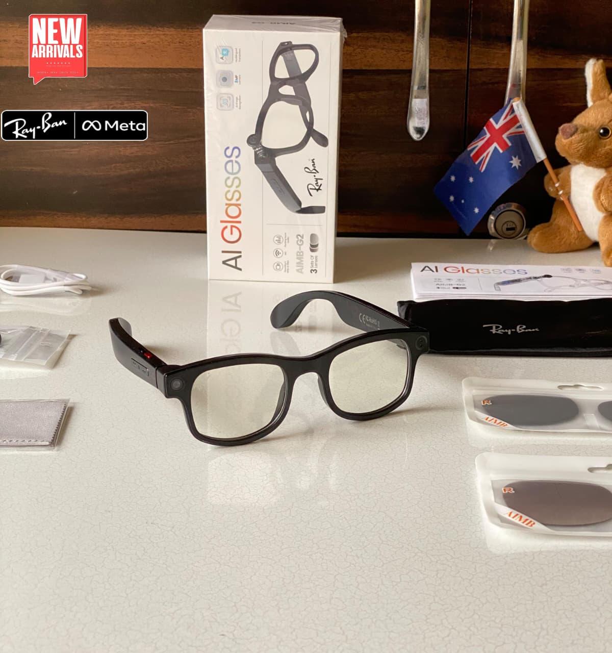 AI Smart Camera Glasses AIMB-G2 (3 Lens Edition) - Image 3