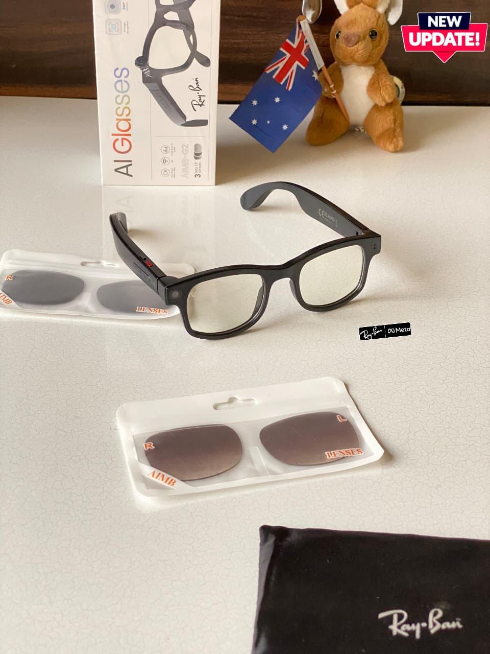 AI Smart Camera Glasses AIMB-G2 (3 Lens Edition) - Image 2