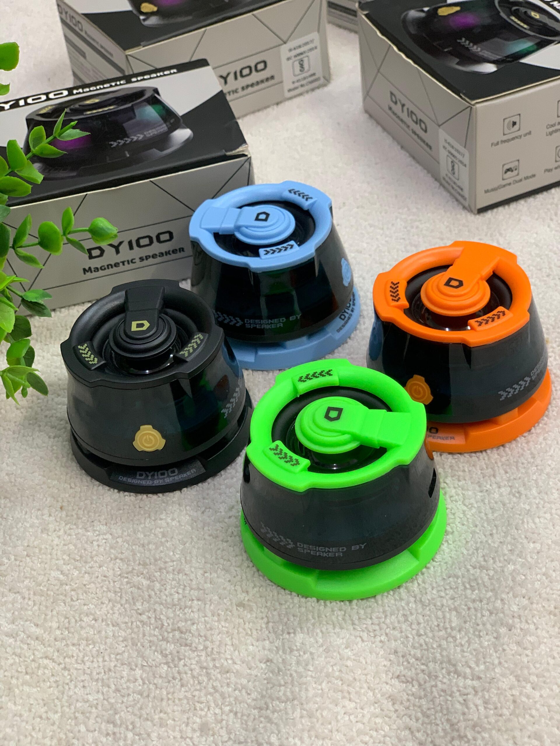 DY100 Portable RGB Bluetooth Speaker with Dynamic LED Lights