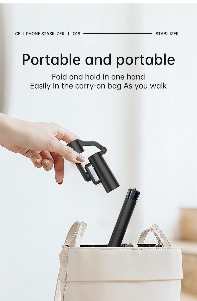 AI Face Tracking Gimbal Stabilizer with Tripod & Selfie Stick - Image 6