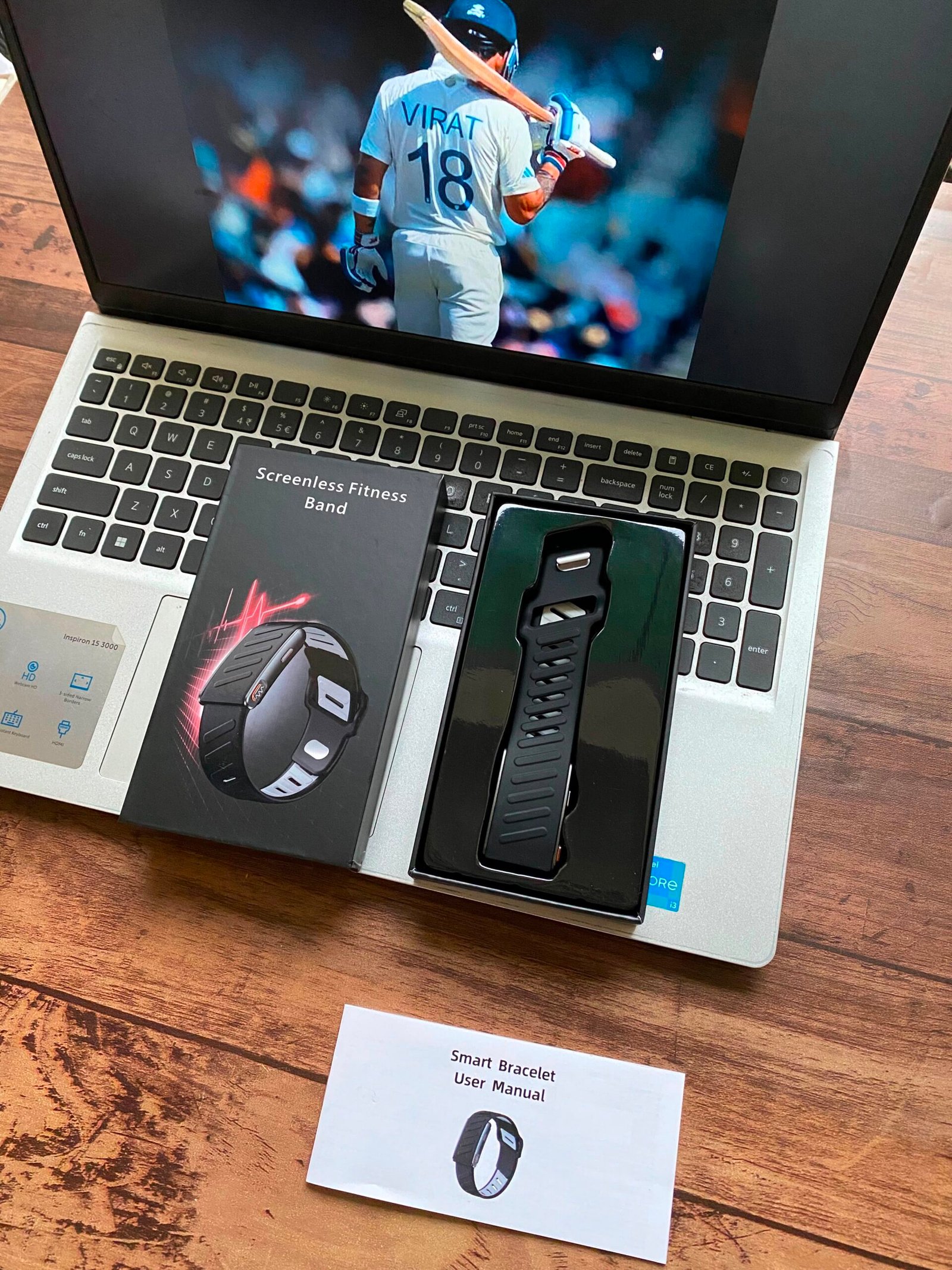 Screenless Smart Fitness Band with Dual Straps | Heart Rate Monitor | 10+ Days Battery | IP67 Waterproof