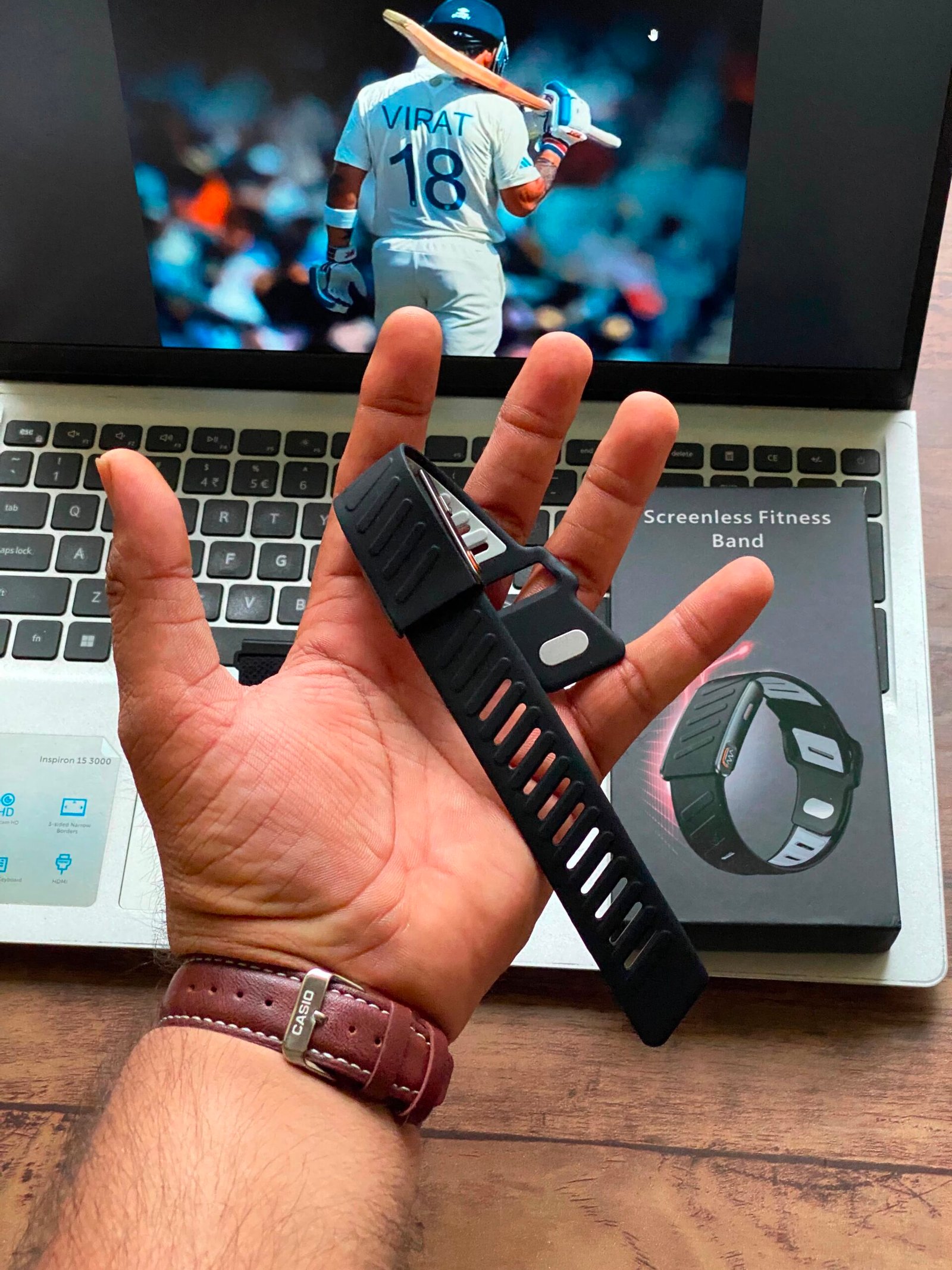Screenless Smart Fitness Band with Dual Straps | Heart Rate Monitor | 10+ Days Battery | IP67 Waterproof - Image 4