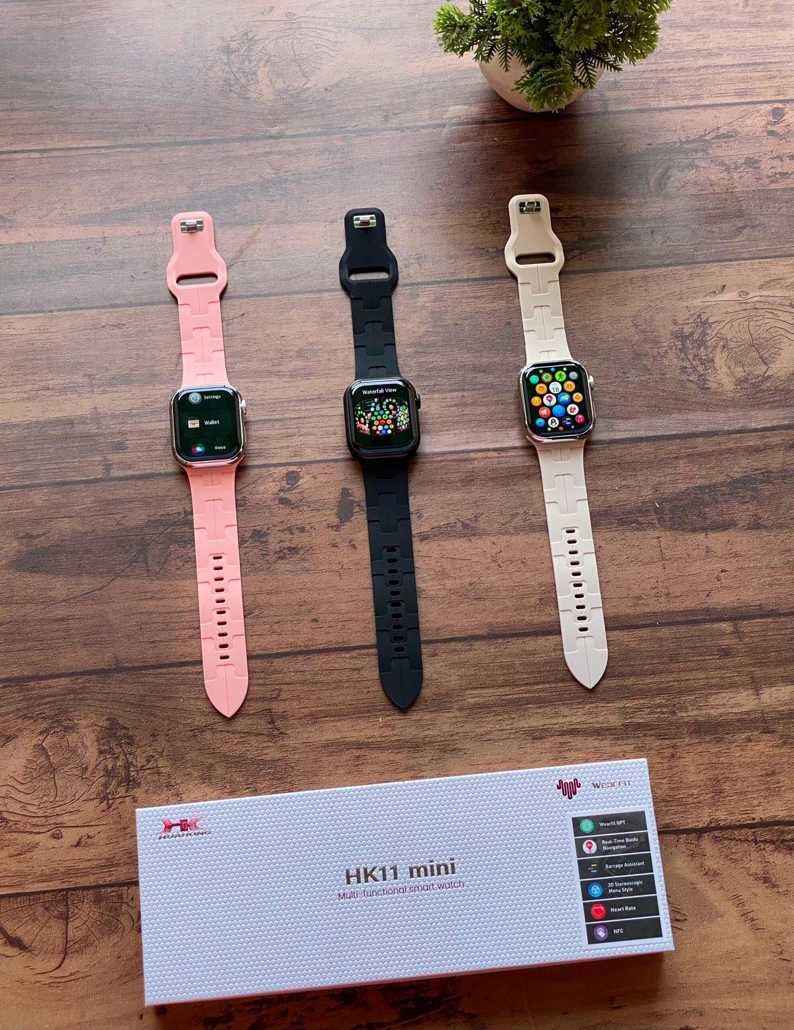 HK11 Mini Max Smartwatch with Bluetooth Calling, AI Assistant & 1.9" HD Display (40mm)
