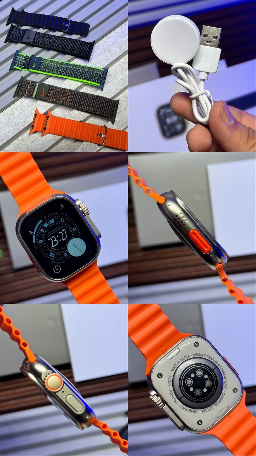 Ultra 3 Style Smartwatch with OLED Display, Bluetooth Calling & Wireless Charging - Image 3