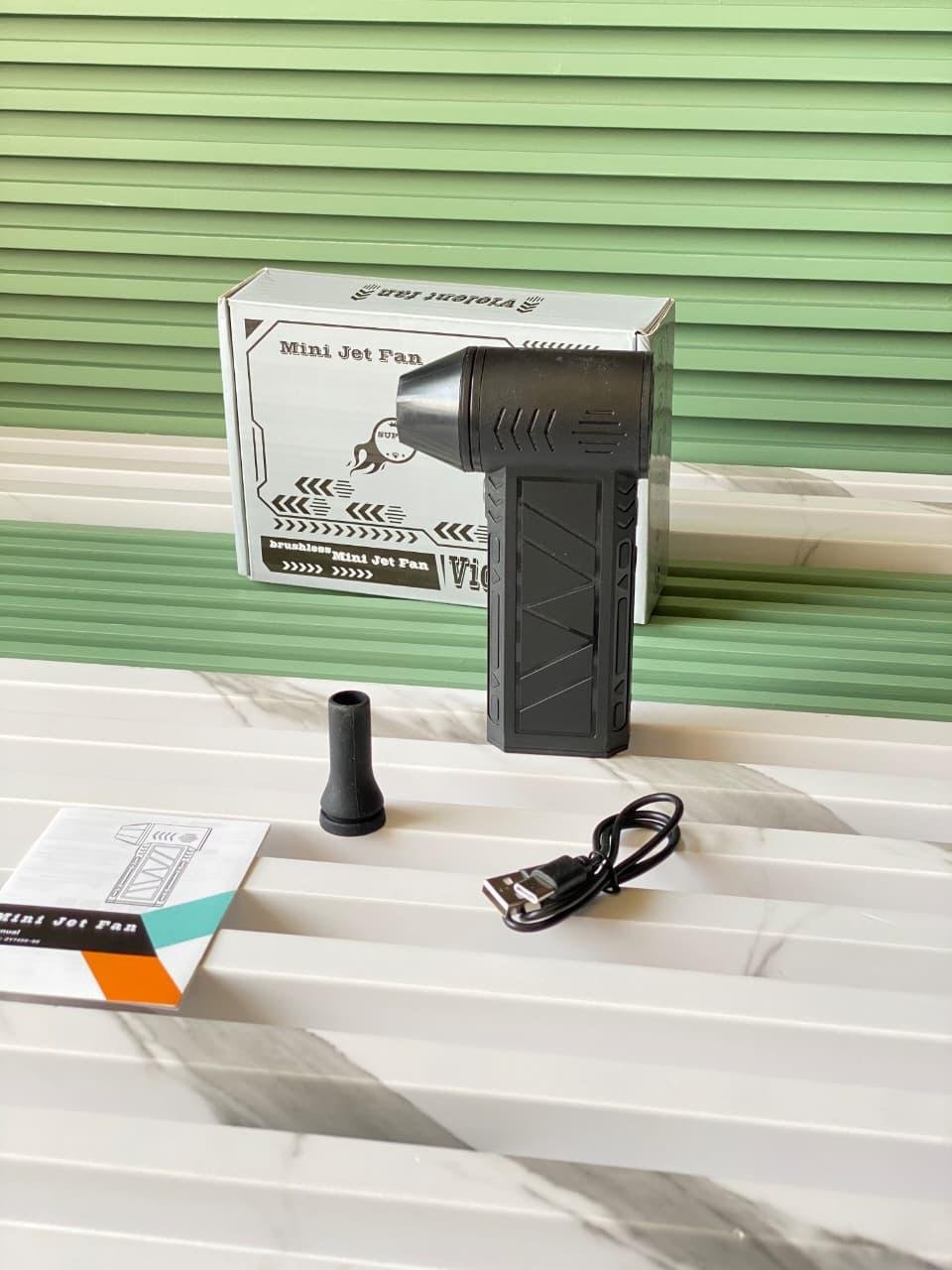 Mini Jet Fan with Brushless Motor, 3-Speed Control & High-Speed Airflow - Image 3