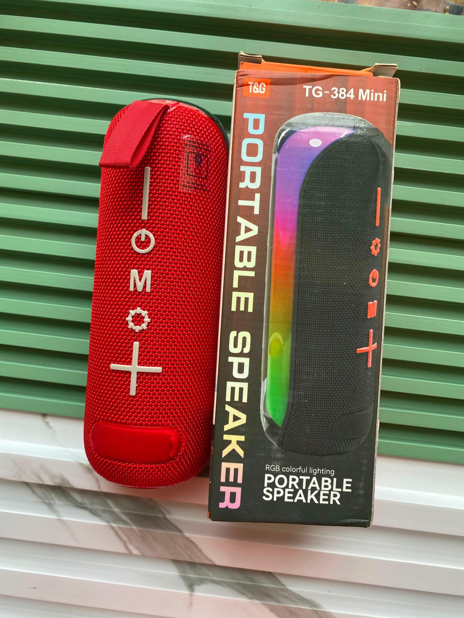 T&G TG-384 Mini Bluetooth Speaker with RGB Lights & TF Card Support