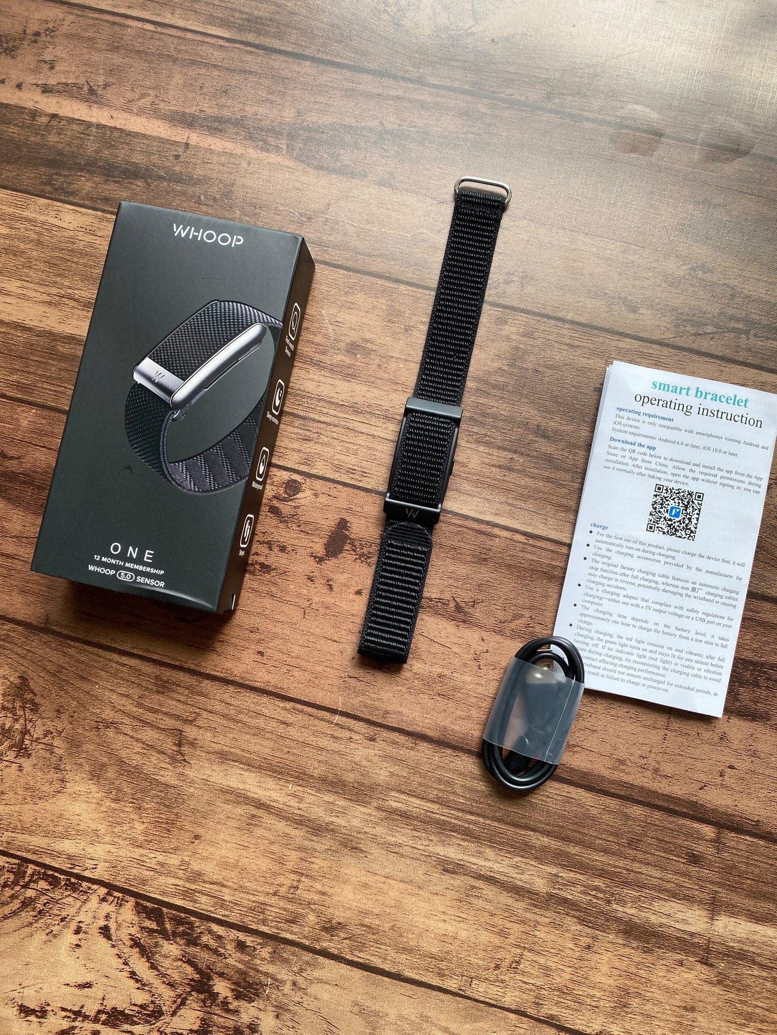 WHOOP 5.0 Style Smart Fitness Band with Heart Rate & Sleep Tracking