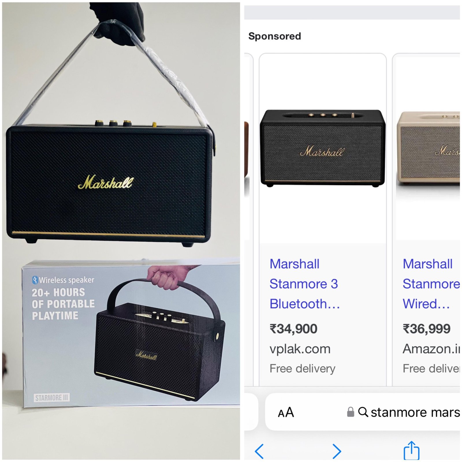 Stanmore III Style Portable Bluetooth Speaker with 20W Output & Type-C Charging - Image 3