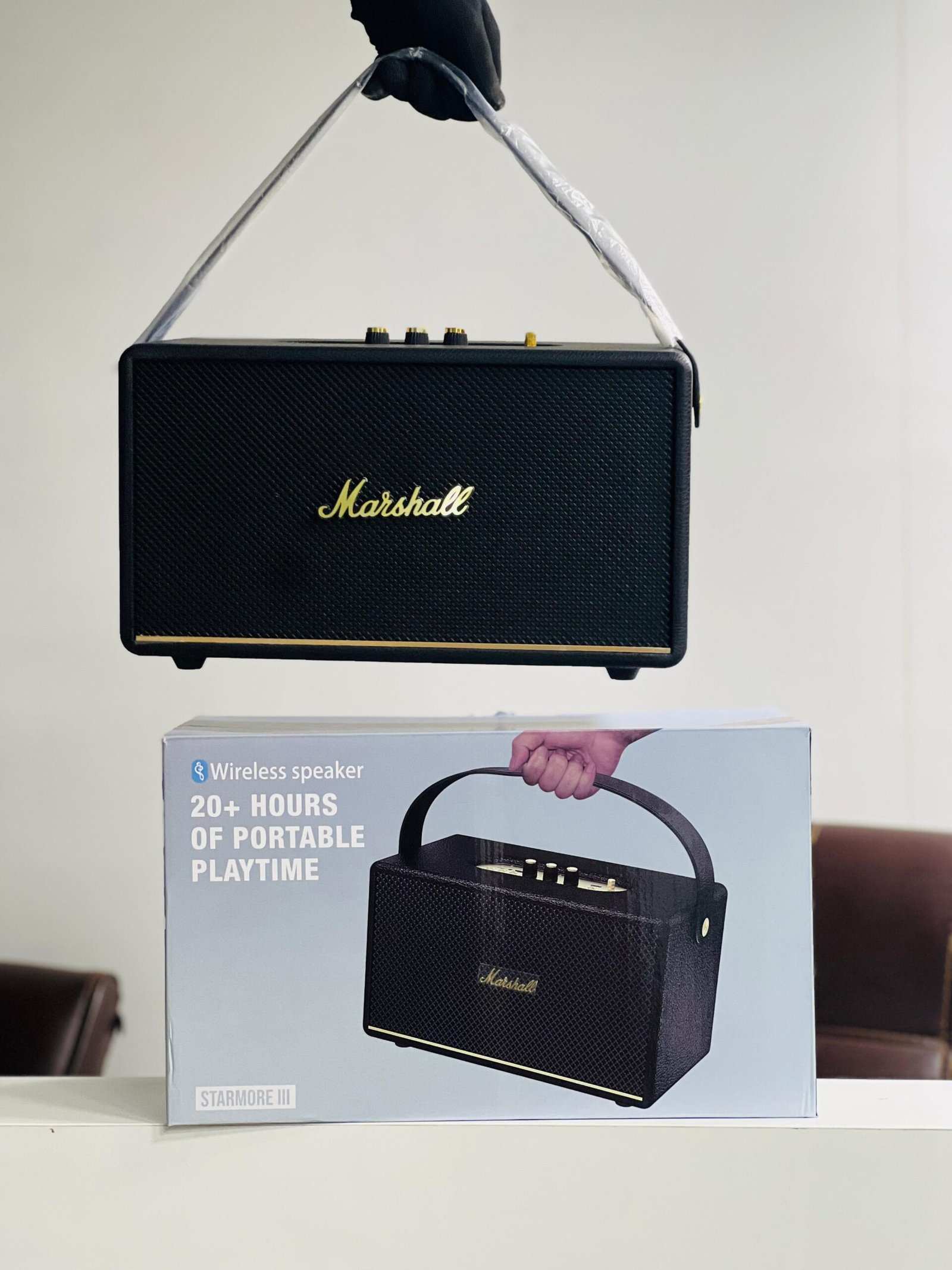 Stanmore III Style Portable Bluetooth Speaker with 20W Output & Type-C Charging