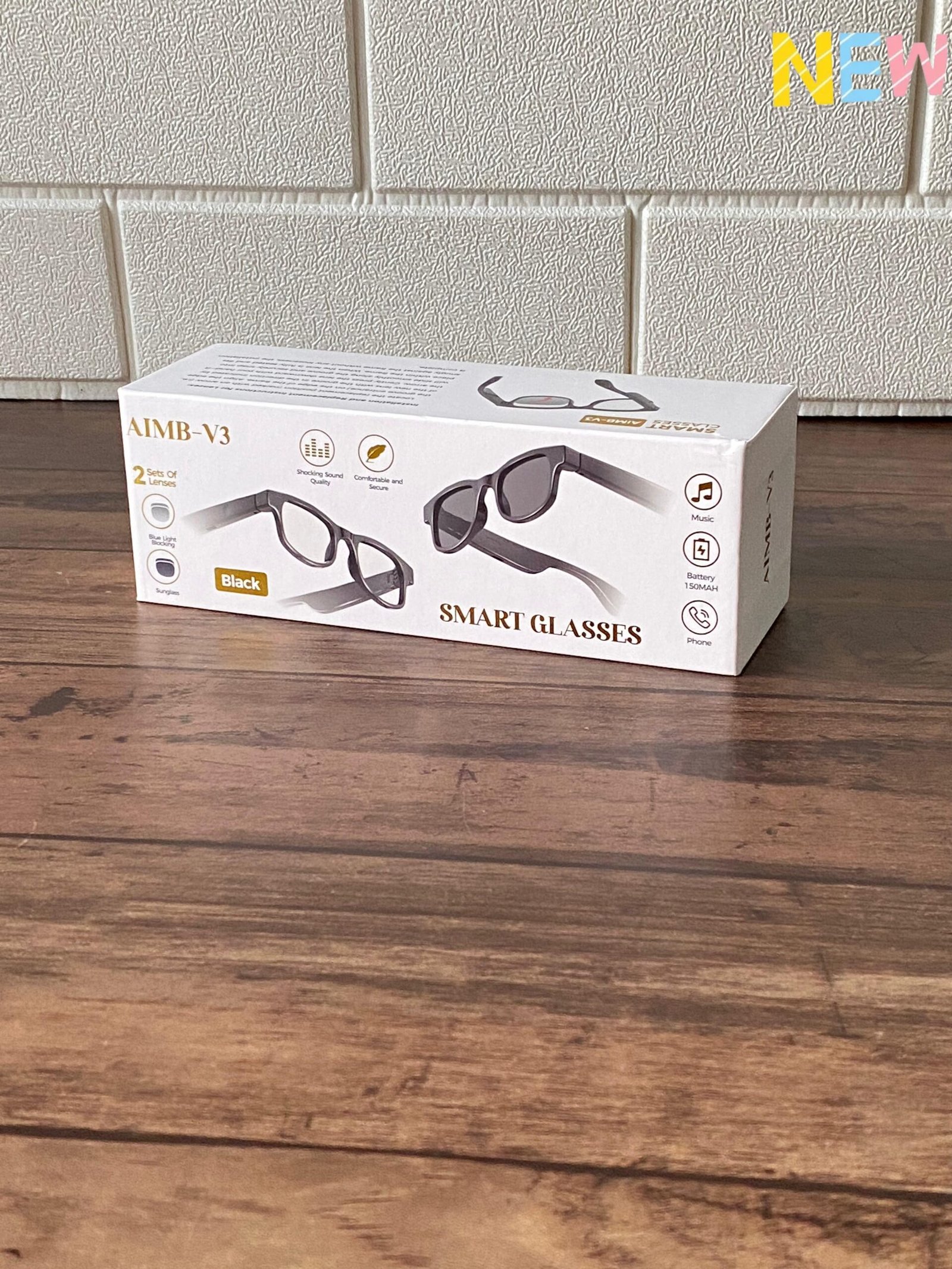 AIMB-V3 Style Smart Glasses with Bluetooth 5.4, Open-Ear Audio & Dual Lenses - Image 11