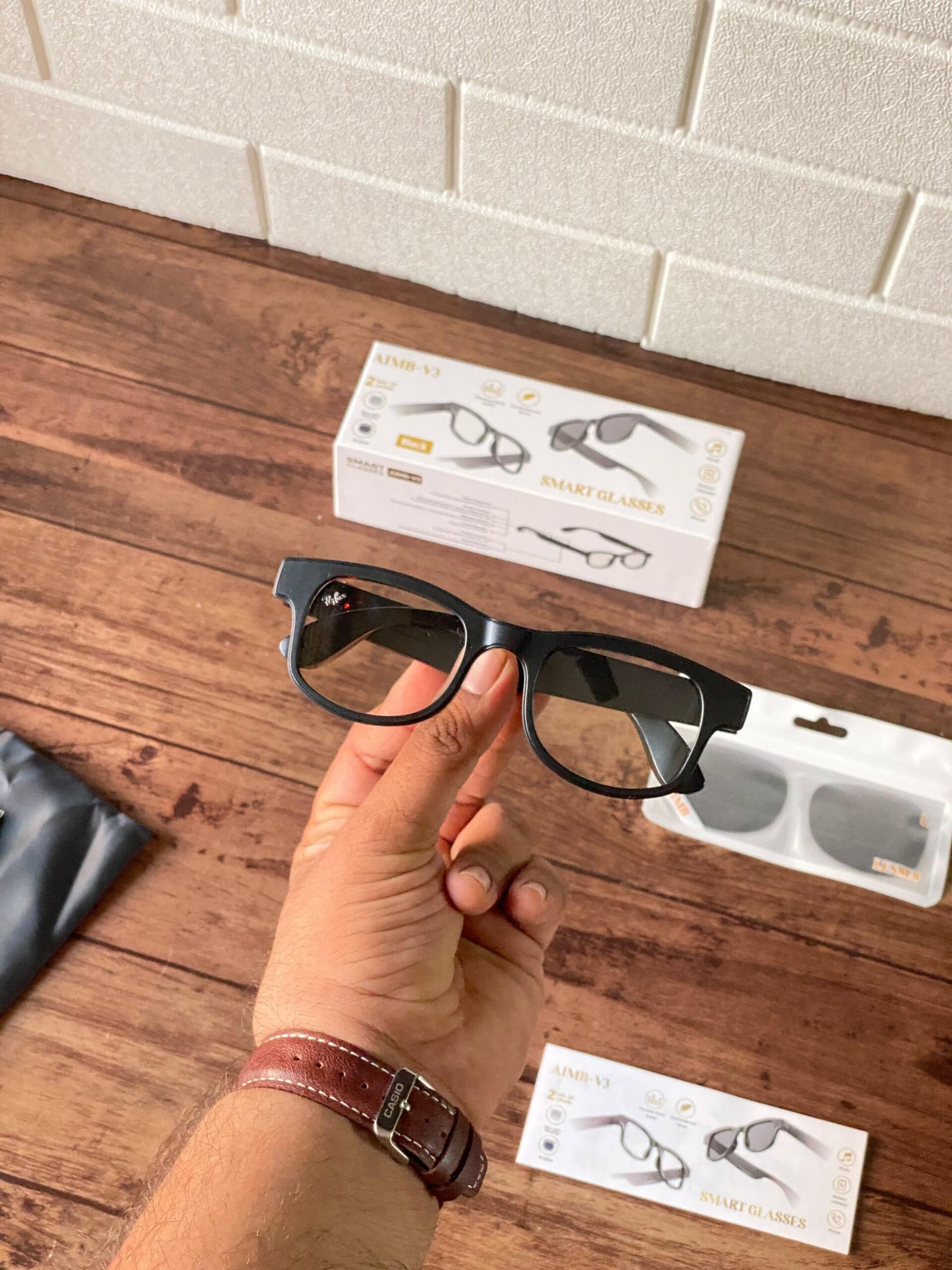 AIMB-V3 Style Smart Glasses with Bluetooth 5.4, Open-Ear Audio & Dual Lenses - Image 6