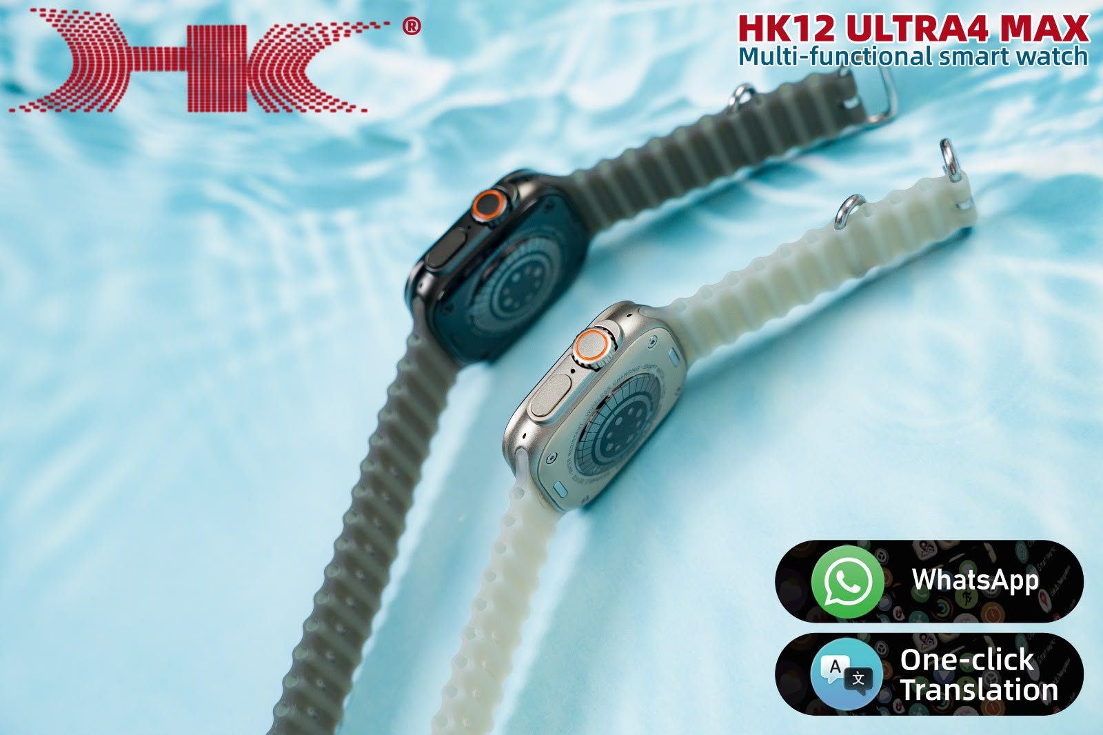 HK12 Ultra 4 AI Smartwatch with 2.02" AMOLED Display, AI Translation & Bluetooth Calling - Image 8