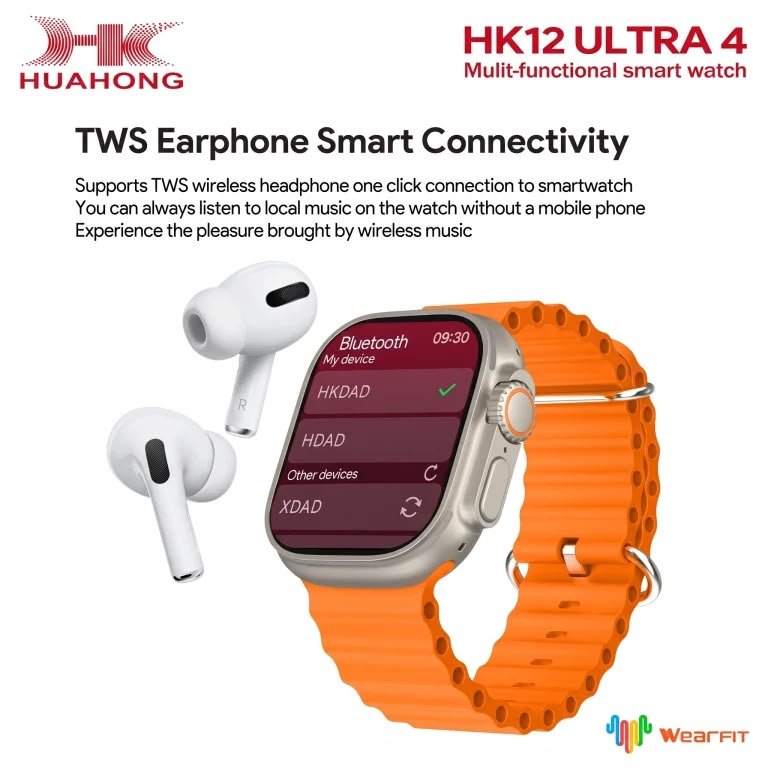 HK12 Ultra 4 AI Smartwatch with 2.02" AMOLED Display, AI Translation & Bluetooth Calling - Image 7