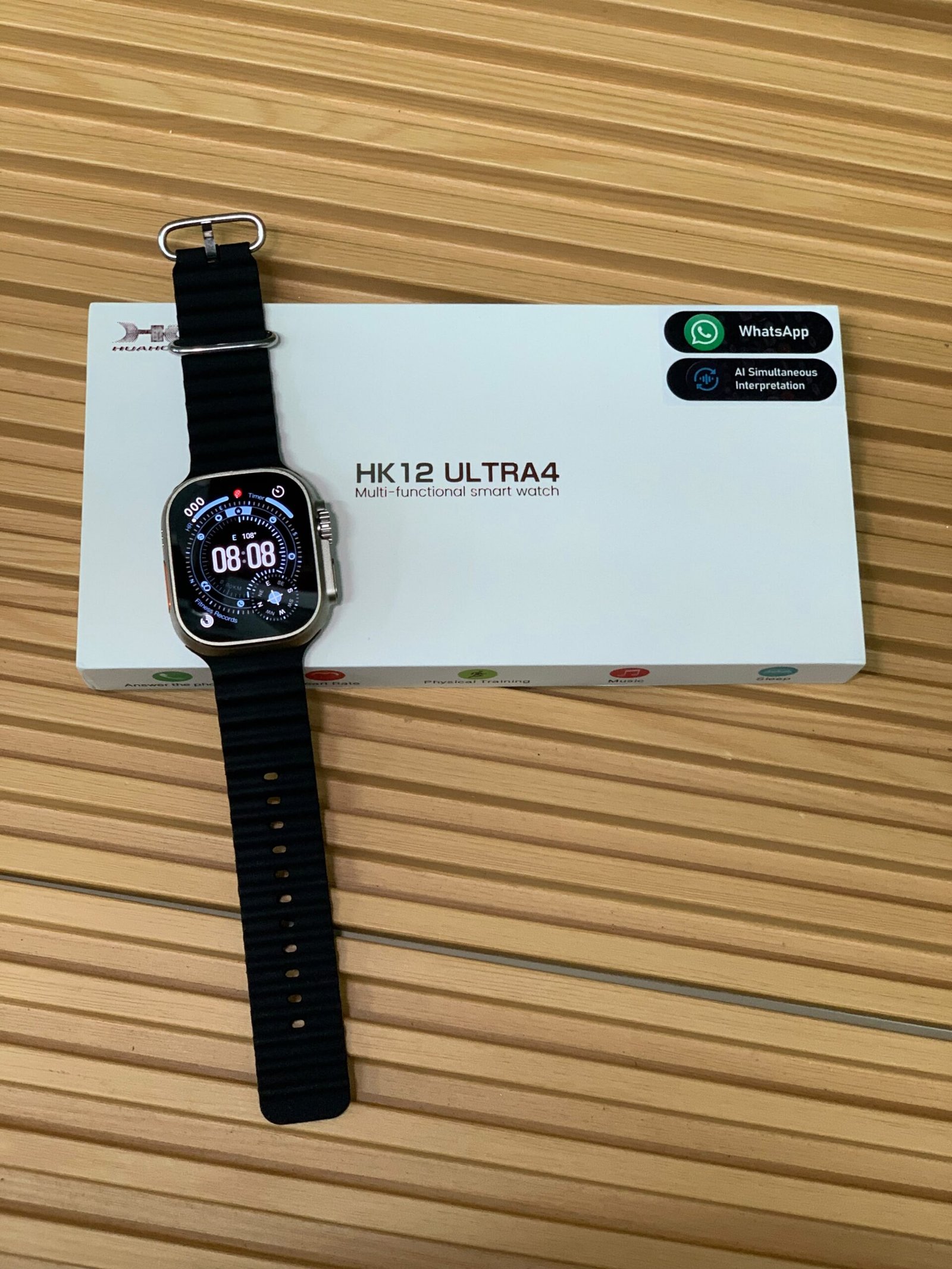 HK12 Ultra 4 AI Smartwatch with 2.02" AMOLED Display, AI Translation & Bluetooth Calling - Image 2